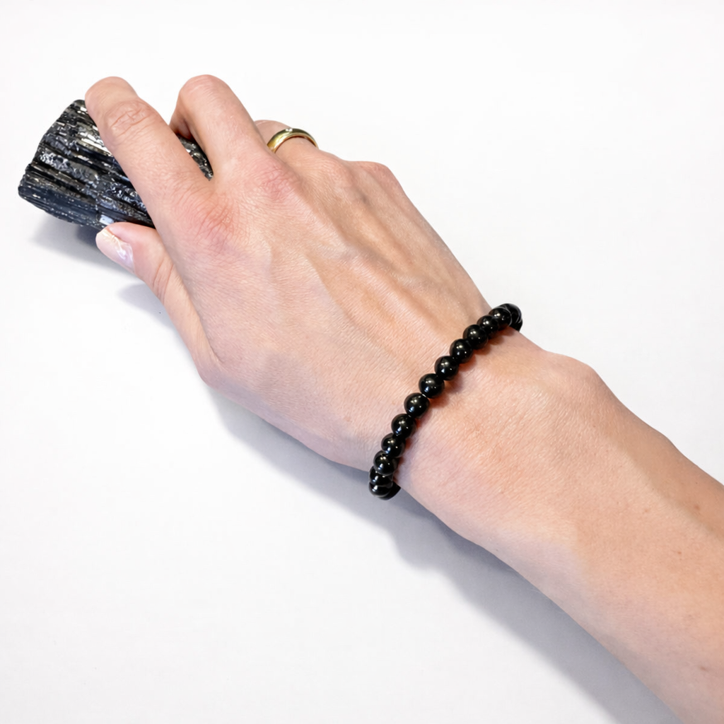 Turmalin Kugelarmband 6 mm – Schutzfaden