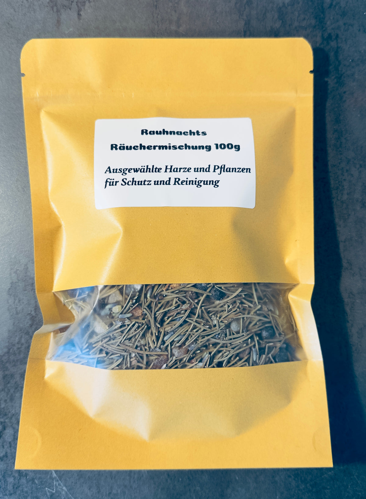 Rauhnachts Räuchermischung 100 g – Kraftvolle Pflanzen und ausgewählte Harze für Schutz, Reinigung und klare Visionen
