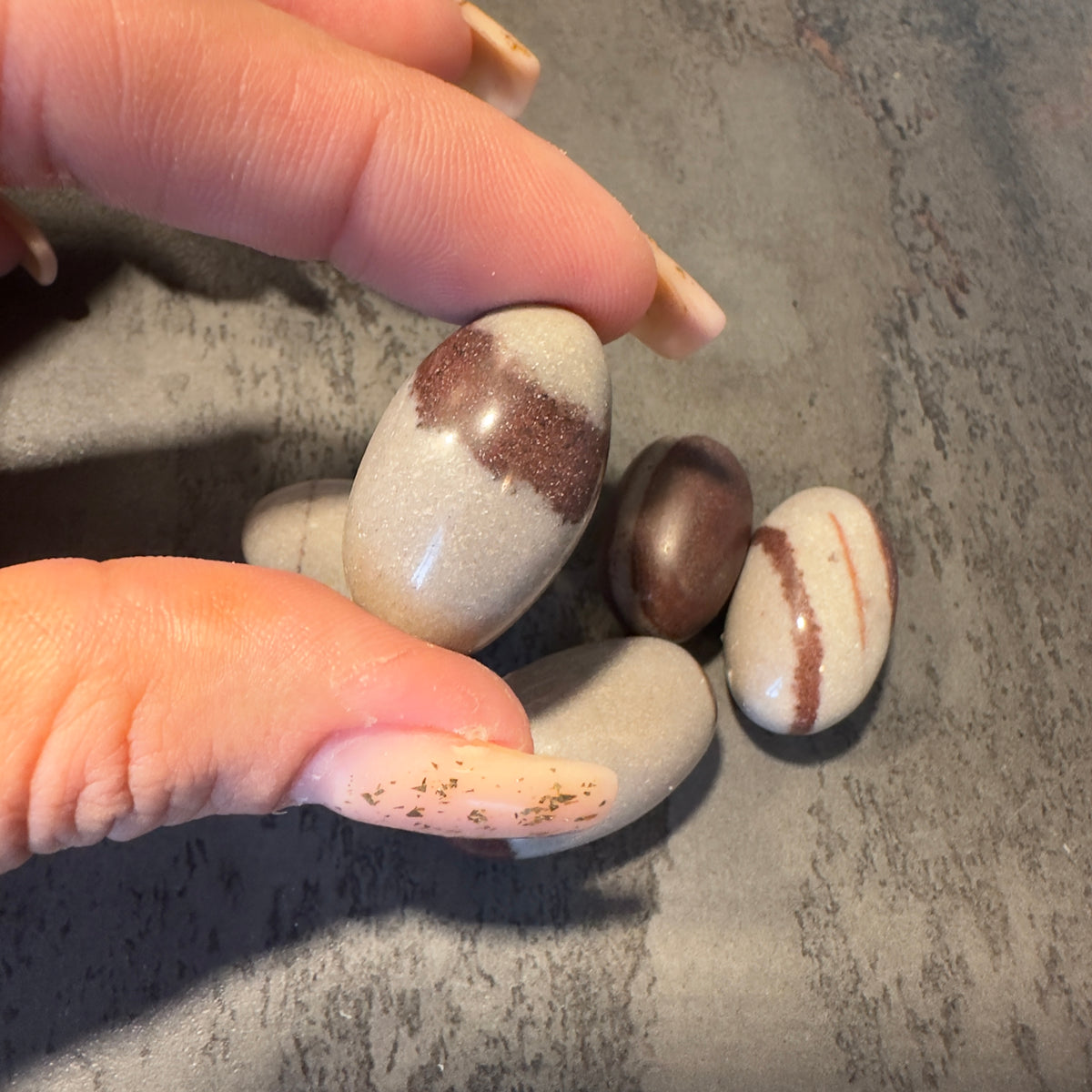 Shiva Lingam aus dem Narmada, Kraftstein für Balance, Transformation und innere Energie