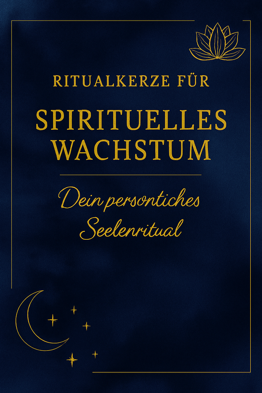 Ritualkerze „Spirituelles Wachstum“ – mit Anleitung für innere Klarheit