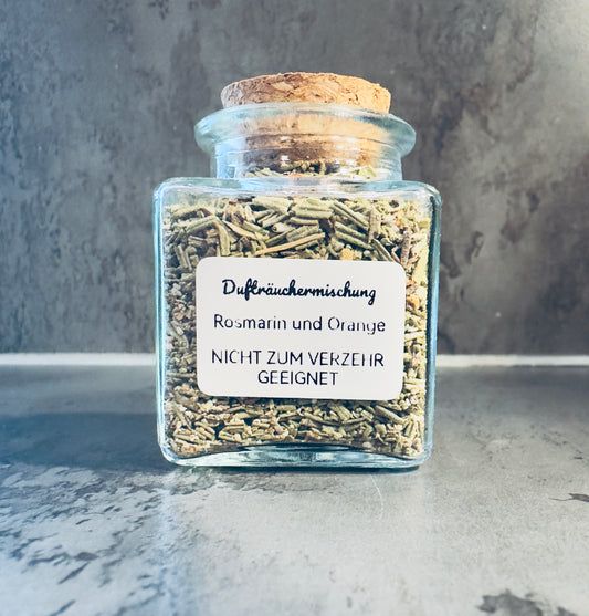 Dufträuchermischung 50ml Rosmarin und Orange für klare Energie und warme Leichtigkeit
