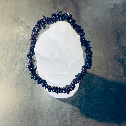 Granat Splitterarmband für Lebensenergie innere Stärke und Herzkraft