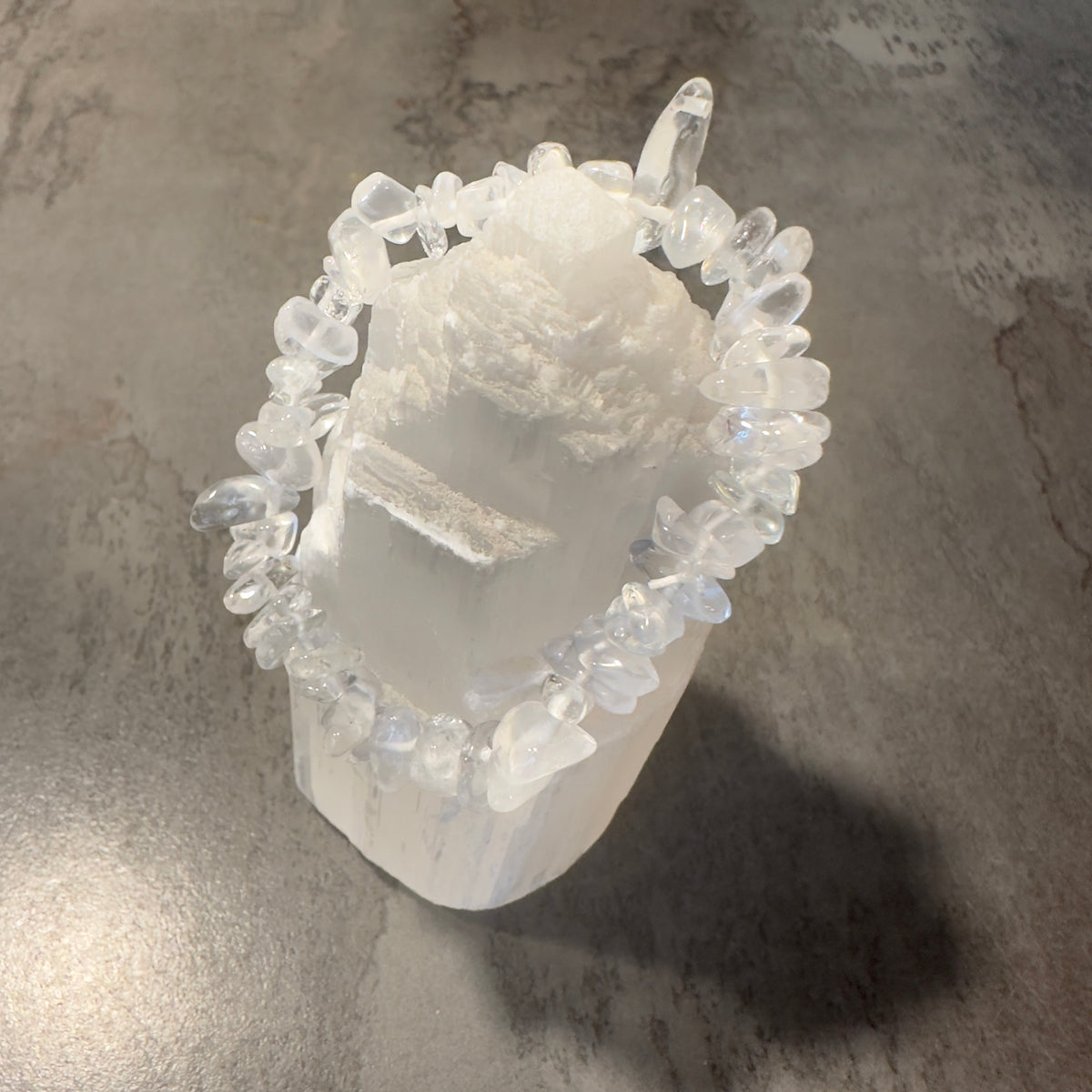 Kristallsplitterarmband Bergkristall