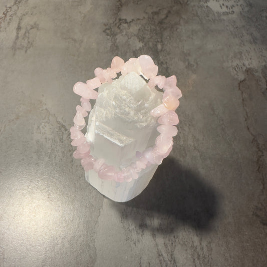 Kristallsplitterarmband Rosenquarz