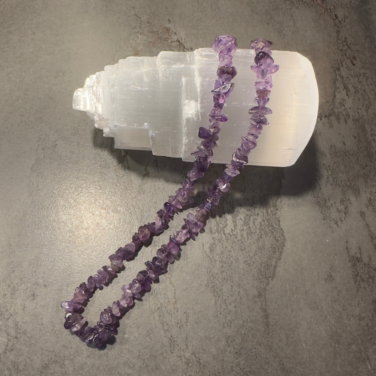 Kristallsplitterhalskette Amethyst Seelenklarheit