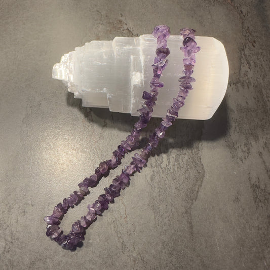 Kristallsplitterhalskette Amethyst Seelenklarheit