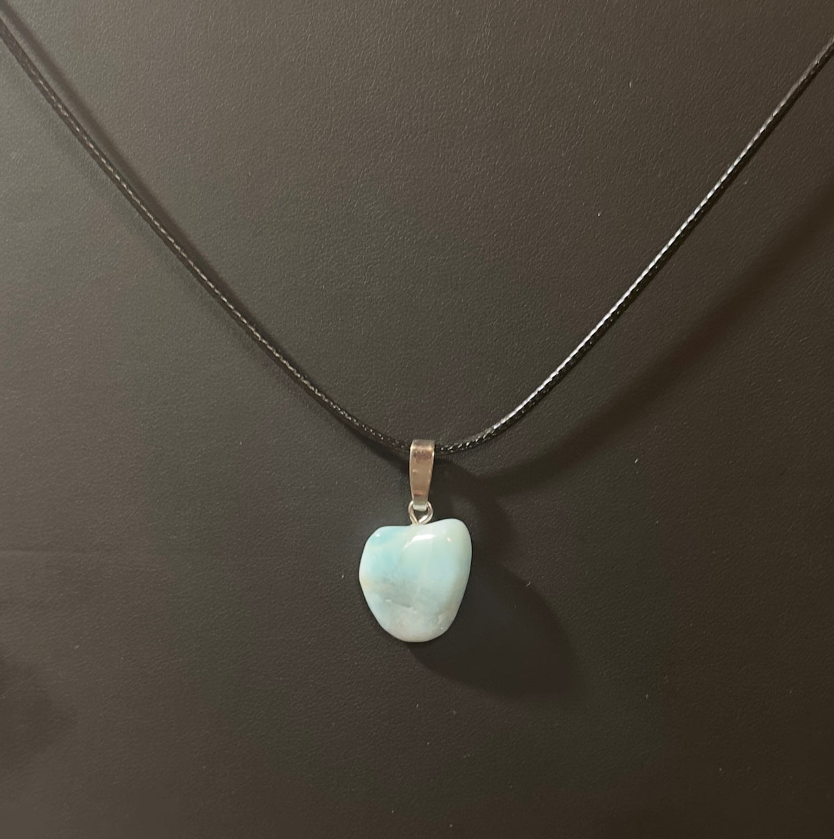Larimar Anhänger  Seltener Heilstein für Ruhe, Klarheit & Halschakra