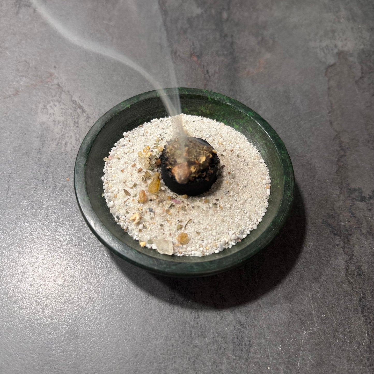 RäucherstarterBox – Premium Räucherset in Holzbox | 5×30 ml Räuchermischungen, Weihrauch, Myrrhe, Palo Santo & Salbei