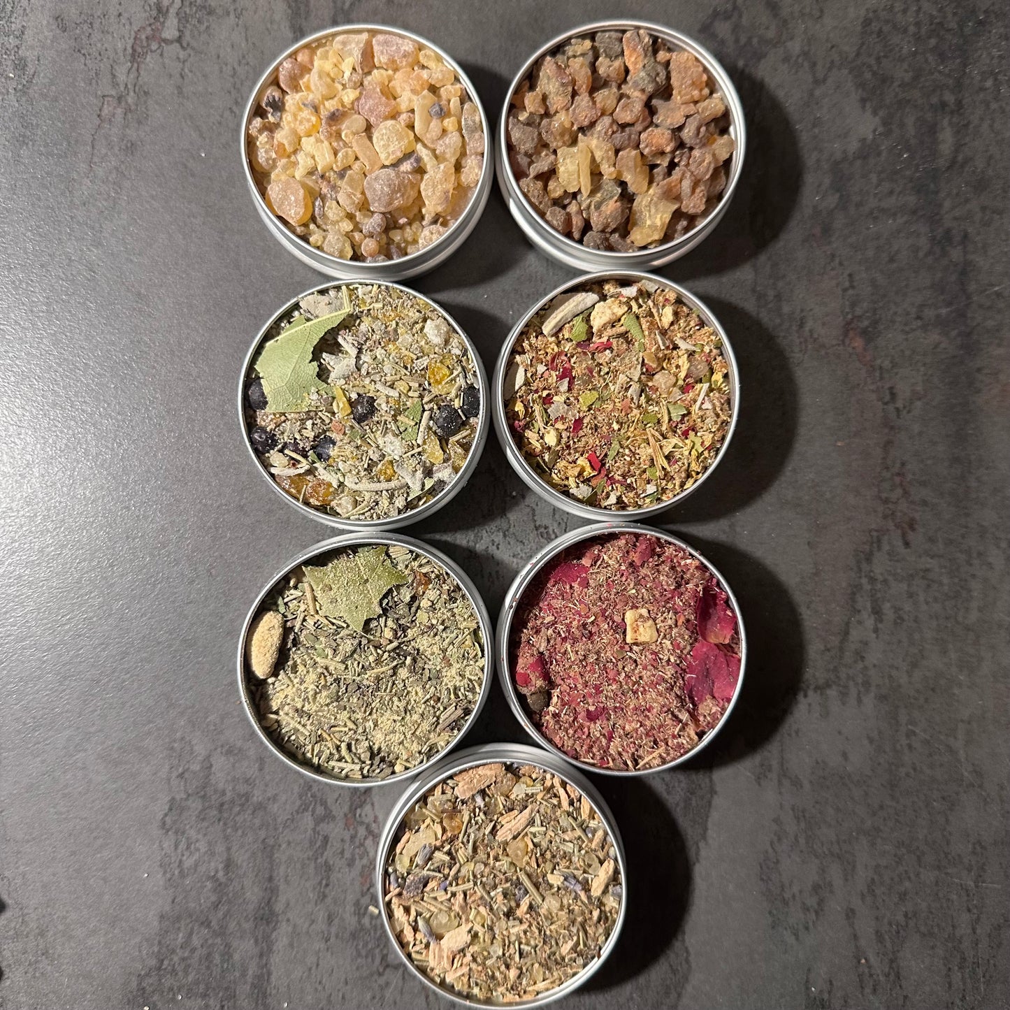 RäucherstarterBox – Premium Räucherset in Holzbox | 5×30 ml Räuchermischungen, Weihrauch, Myrrhe, Palo Santo & Salbei