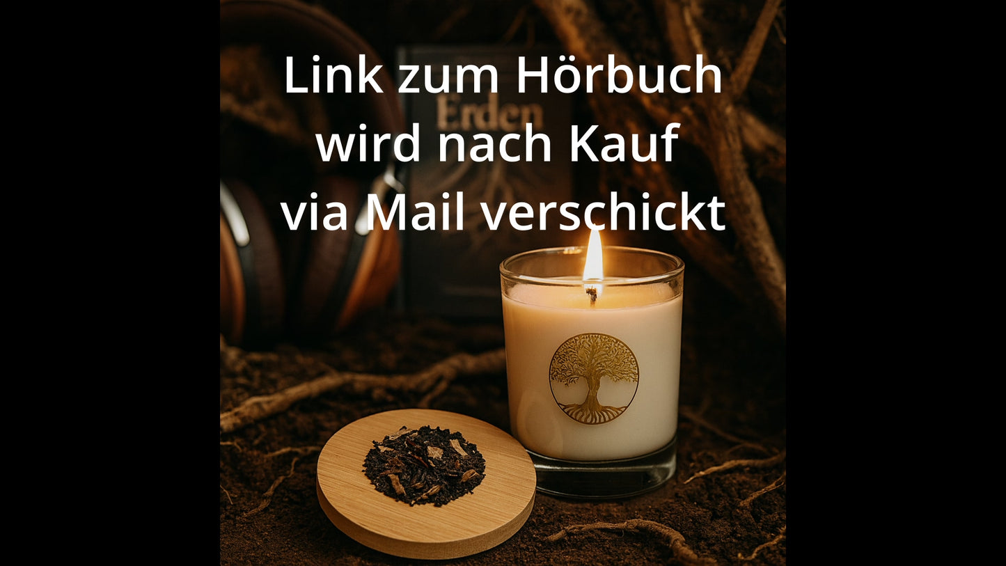 Wurzellicht Ritualkerze Erdung mit Hörbuch