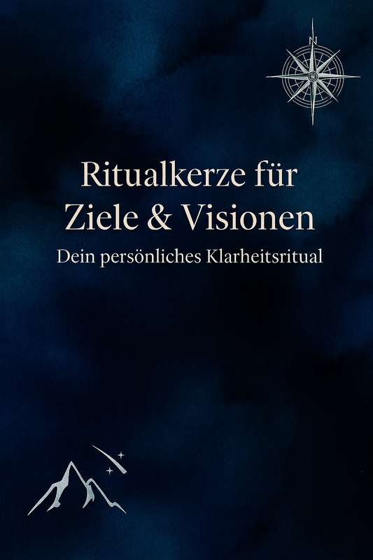 Ritualkerze „Ziele & Visionen“ – mit Anleitung für Klarheit und Fokus