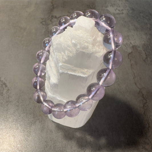 Amethystarmband 10 mm Flieder