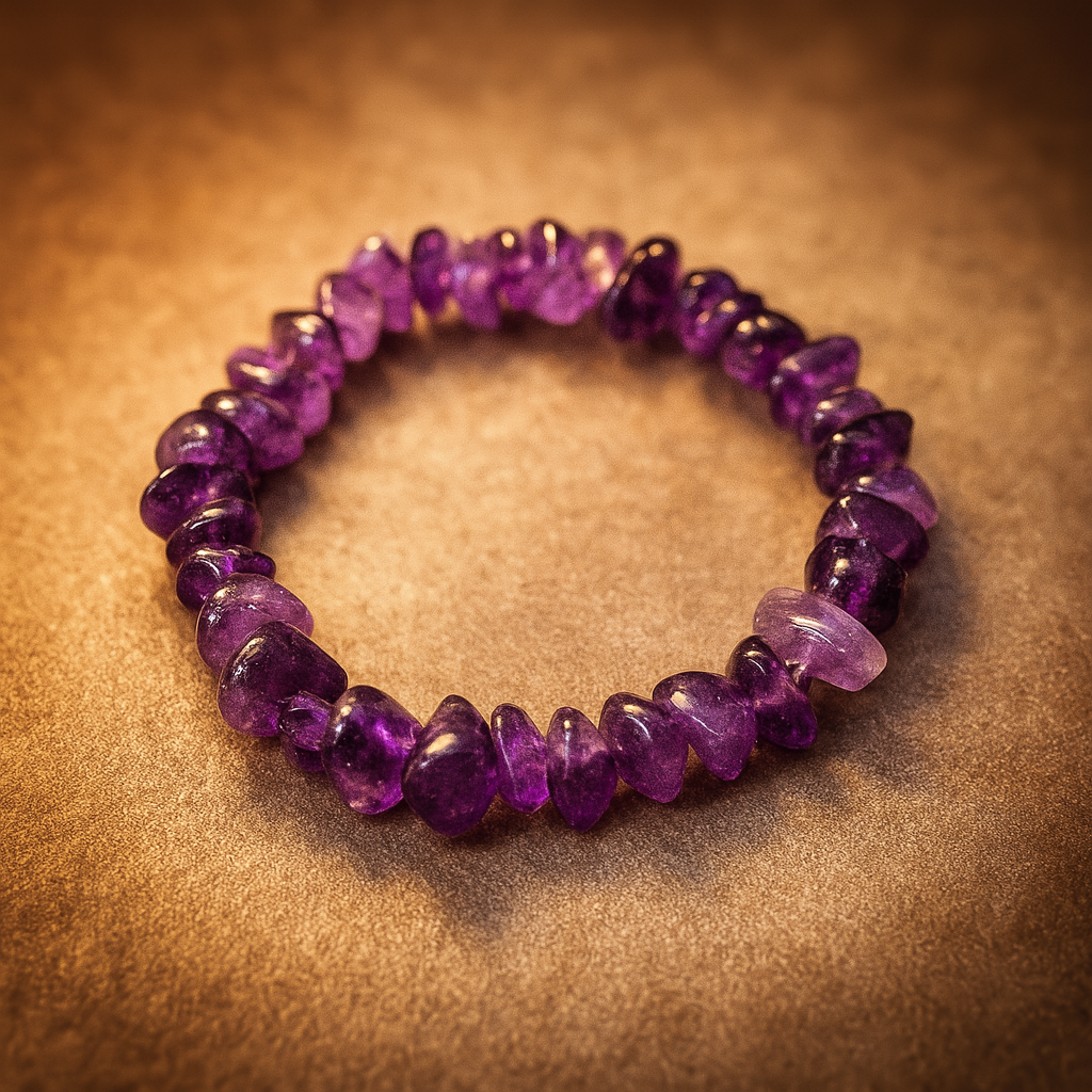 Kristallsplitterarmband Amethyst Seelenruhe