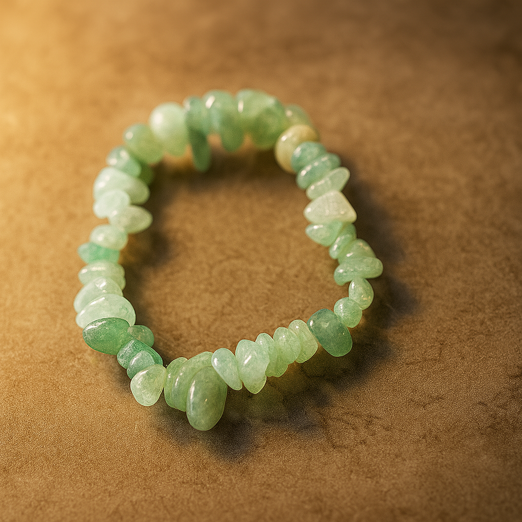 Kristallsplitterarmband Aventurin Grün Grüner Segen