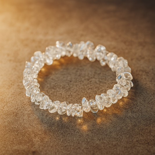 Kristallsplitterarmband Bergkristall Lichtkern