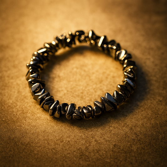Kristallsplitterarmband Hämatit Erdanker