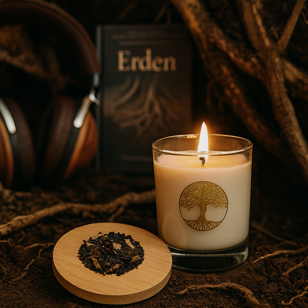 Wurzellicht Ritualkerze Erdung mit Hörbuch